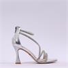 Una Healy Centrefold Rear Zip High Heel - Chrome